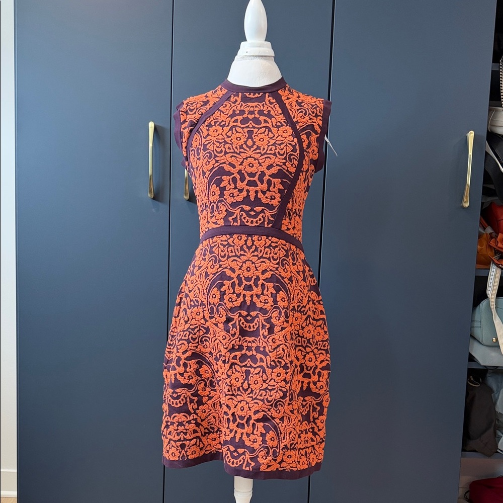Missoni Vibrant Orange and Black Mini Dress